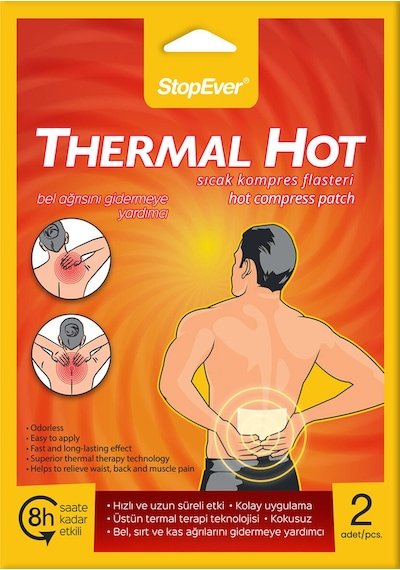 4 Adet Stopever Thermal Hot Sıcak Terapi Plasteri 2'li