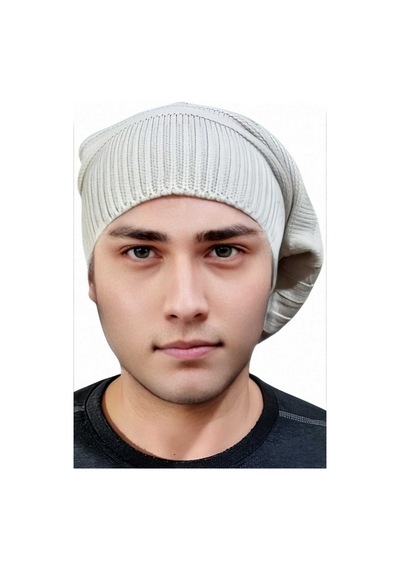 Uniquetrenders 2'li Erkek Kışlık Triko Örgü Bere Ve Boyunluk Taş Rengi-siyah