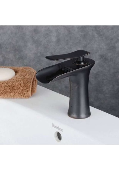 Fkn Şelale Lavabo Bataryası Antik Siyah