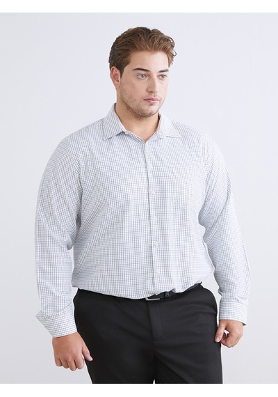 Lcw Busıness Siyah Regular Fit Uzun Kollu Ekose Gabardin Erkek Gömlek