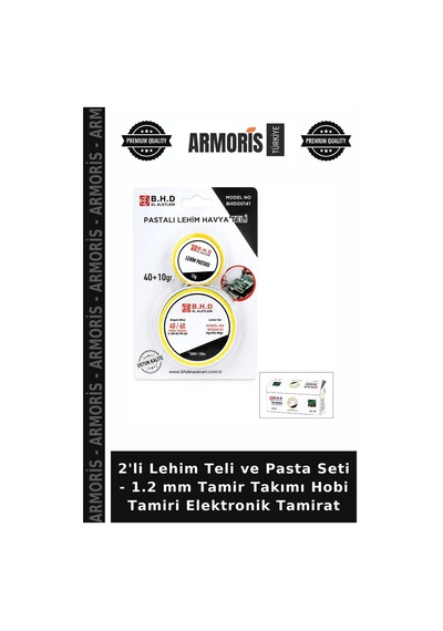 2'li Lehim Teli Ve Pasta Seti - 1.2 Mm Tamir Takımı Hobi Tamiri Elektronik Tamirat