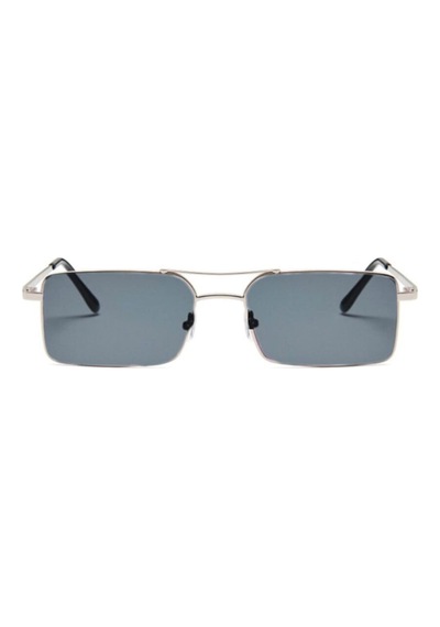 Drizmo Dörtgen Unisex Retro Güneş Gözlüğü Altın - Yeşil