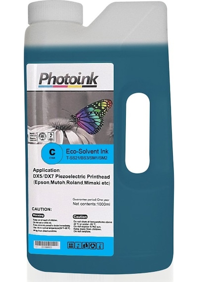 Dx5 Ve Dx7/5113 Kafalar İçin 1000 Ml Mavi Cyan Eco Solvent