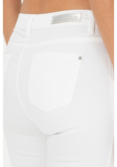 U.S. Polo Assn. Kadın Beyaz Toothpick Fit Kanvas Pantolon 50281692-VR013