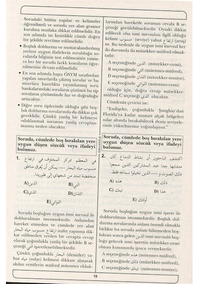 YDS-YÖKDİL-YKS Arapça Soru Bankası - Mevlüt Öztürk - Muarrib