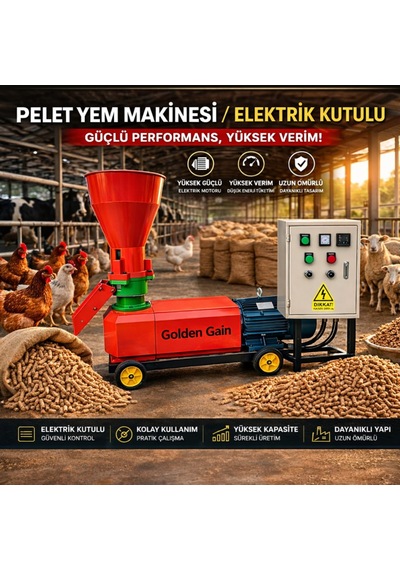 Kl-180/e Pelet Yem Makinesi - Elektrik Panolu