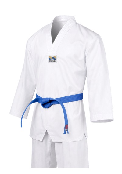 Mooto Beyaz Yaka Fitilli Taekwondo Elbisesi Dobok