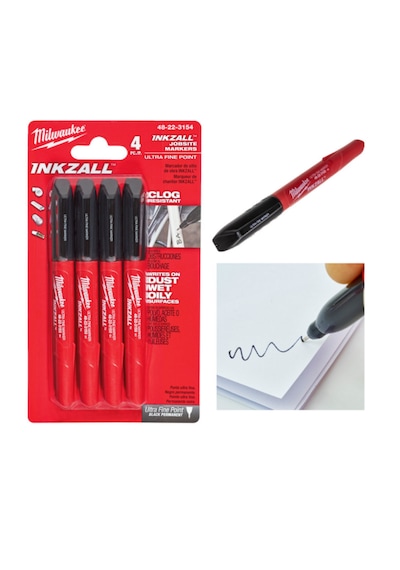 İnce Uçlu Marker 24 Parça Set Milwaukee T4932492096