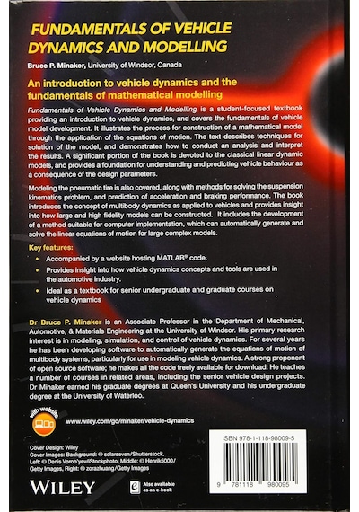 Fundamentals Of Vehicle Dynamics And Modelling: A Textbook For Engineers With Illustrations And Examples