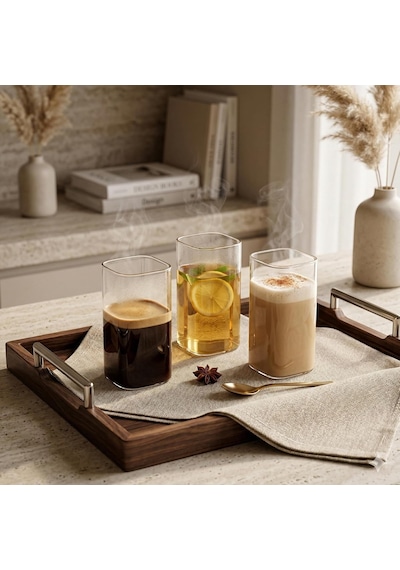Dikdörtgen Borosilikat Cam Bardak, 300 Ml Kapasite, Isıya Dayanıklı Yapı, Makinede Yıkanabilir, Ev Ofis Restoran İçin Kullanıma Uygun Borosilikat Cam Kahve Espresso Latte Sunum Bardağı çok renkli Dikdörtgen Borosilikat Cam Bardak, 300 Ml Kapasite, Isıya Dayanıklı Yapı, Makinede Yıkanabilir, Ev Ofis Restoran İçin Kullanıma Uygun Borosilikat Cam Kahve Espresso Latte Sunum Bardağı çok renkli