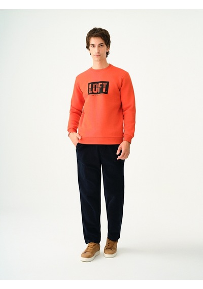 Erkek Sweat S-shırt Lf2038245 Turuncu