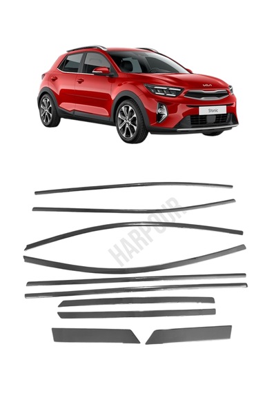 Kia Stonic Krom Cam Çerçevesi 10 Parça Tamtur 2018+ Uyumlu
