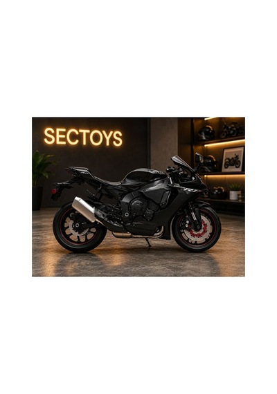 1:12 Ölçek Yamaha Yzf-r1 Model Diecast Motosiklet Kutulu Lisanslı Yamaha Yzf-r1 Siyah