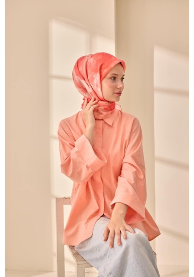 Silk Home Olinda İpek Eşarp 47004-26 Yavruağzı, Pembe, Bordo