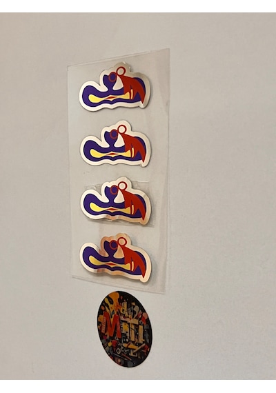 Nazar Boncuğu Etiketçilere Özel Suya Güneşe Dayanaklı Kaliteli Ürün 4 Adet Etiket Çok Renkli