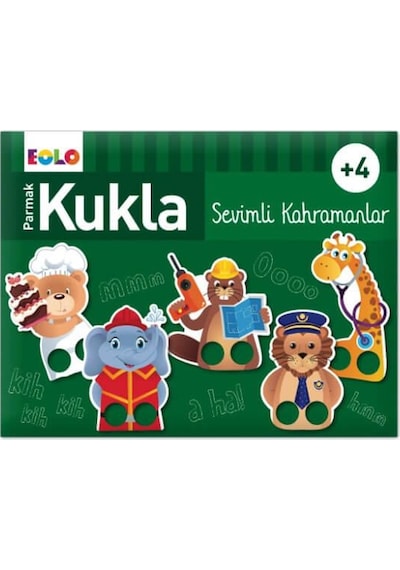 4 Yaş Parmak Kukla Sevimli Kahramanlar eolo Yayınları