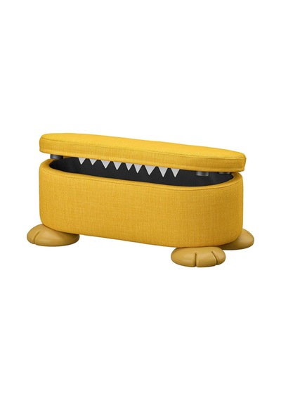 Grejsımojs Depolamalı Puf, Sarı, 24x57x32 Cm Akdenizshop Sarı