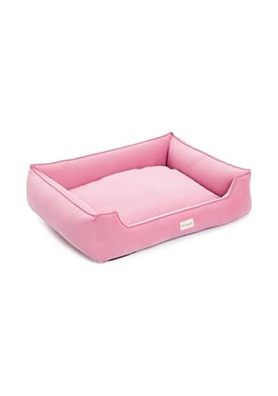 Pet Leo Pembe Köpek Yatağı L 80x105cm Açık Bej