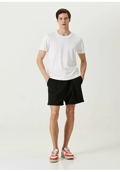 Yake Store Unisex Basic Bisiklet Yaka Regular T-shirt - Beyaz - Beyaz