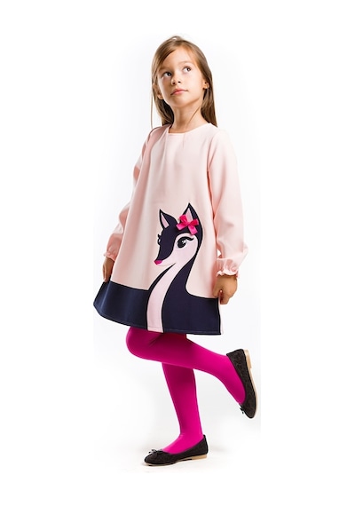 Denokids Zarif Ceylan Elbise Pembe
