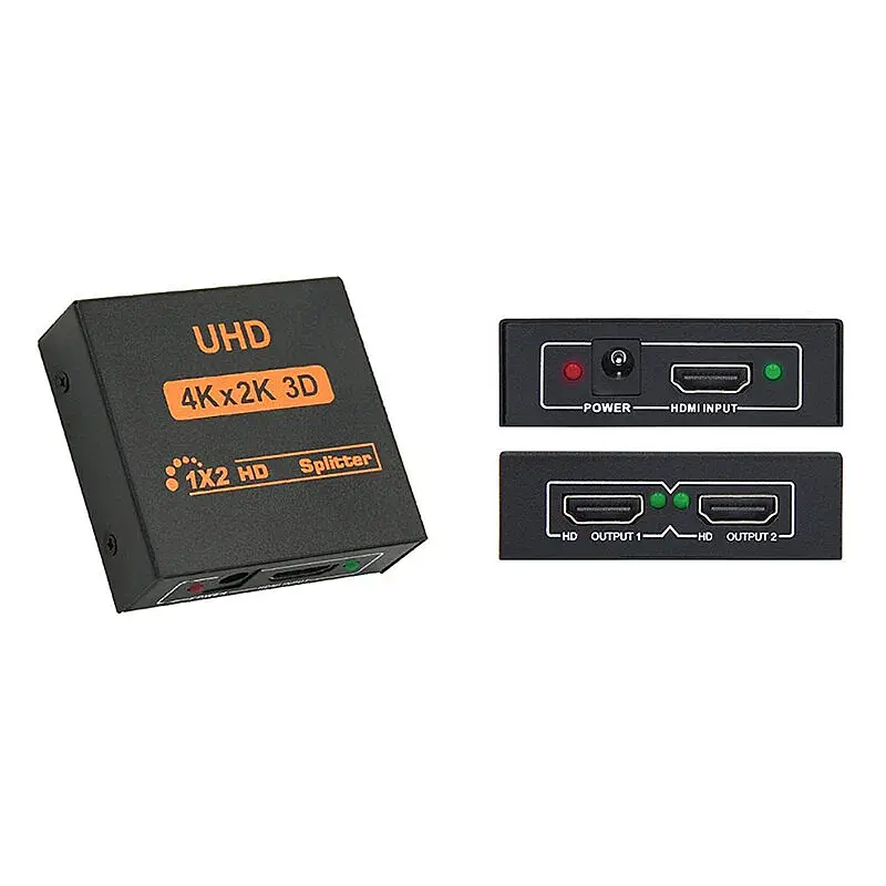 Molix Mx-5002 1 Giriş 2 Çıkış 4k Hdmı Splitter - Ultra Hd Görüntü Çoklayıcı Ve Sinyal Yenileyici