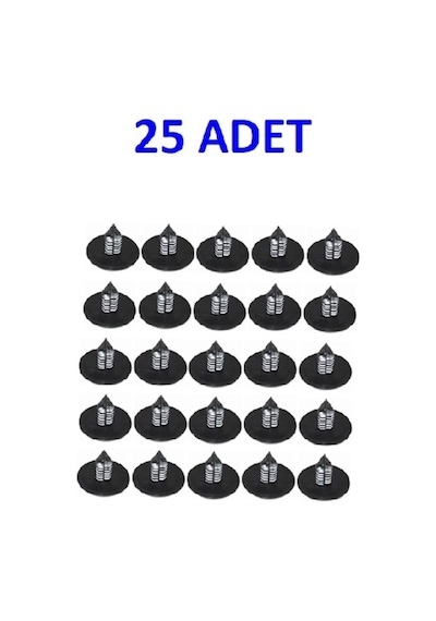 Çamurluk Davlumbaz Segman Klıps 25 Adet Clıo Kangoo Megane R9 Master Trafıc