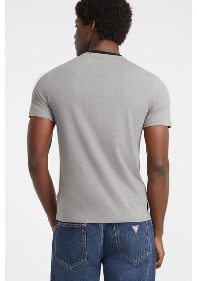 Guess Jeans Erkek Slim Fit Tişört M5bı33kctx1 Koyu Gri