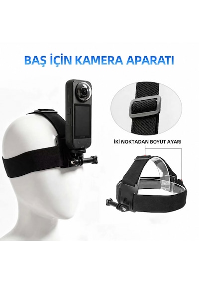 Zomei Tüm Aksiyon Kameraları İle Uyumlu Full Aksesuar Seti- 25 Farklı Ürün/eksiksiz Set