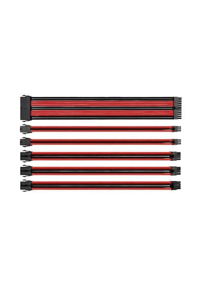Thermaltake Ttmod Ac-033-cn1nan-a1 Kırmızı/siyah Power Supply Sleeved Kablo Seti 16 Awg