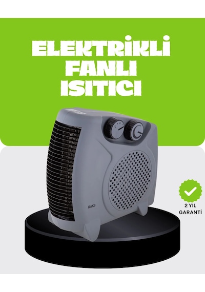 Güvenli Elektrikli Fanlı Isıtıcı Termostatlı Hızlı Isıtma