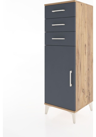 Hyperion Dolap 3 Çekmeceli Tek Kapaklı 44x44x134 Çam-antrasit Atlas Çam Hyperion Dolap 3 Çekmeceli Tek Kapaklı 44x44x134 Çam-antrasit Atlas Çam