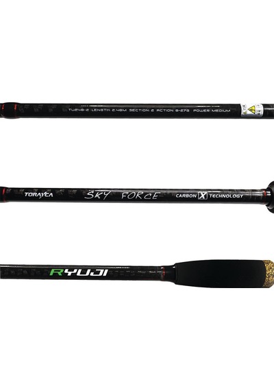 Ryuji Sky Force Fuji 2.30m 3-24gr 2p Spin Olta Kamışı