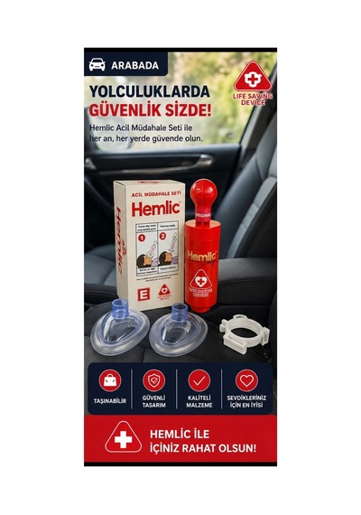 Hemlich Tahliye Kiti İlk Yardim Ekipmani Sağlık Bakanlığı Üts Ve Ce Güvenlik Kayıtlı Kırmızı Yada Beyaz