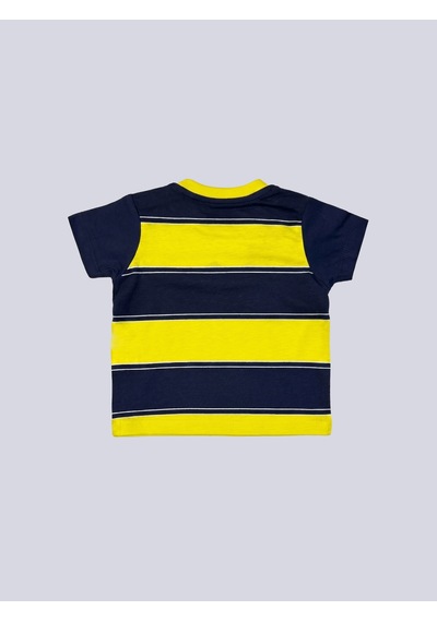 Fenerbahçe Sarı Lacivert Çubuklu Bebek Tshirt Lacıvert-sarı