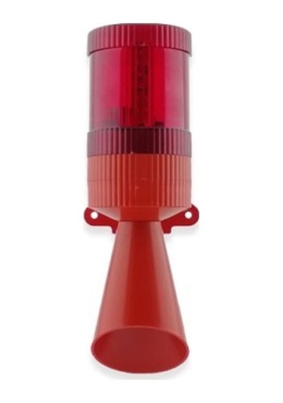 İk.2001r-24vdc Yanıp Sönen Led İkaz+120db Borulu