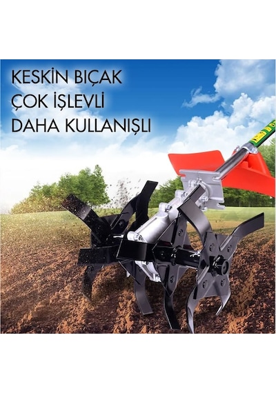 Hsgl Tırpan Yan Ve Sırt Çapalama Aparatı 26mm 9 Diş Derin Çapalama Aparatı