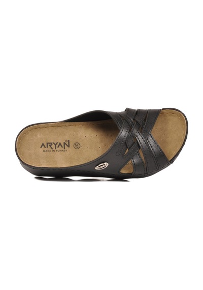 Ayakmod Siyah Anatomik Kadın Terlik 37-449 Z