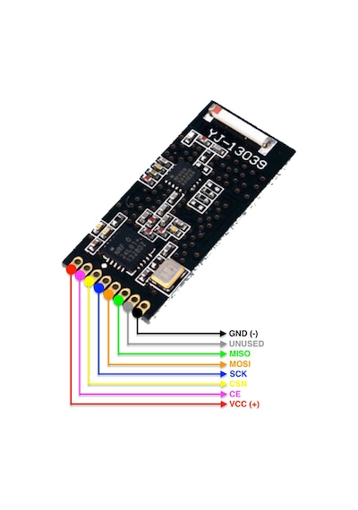 Smd NRF24L01+PA+LNA RF Alıcı Verici Modül 1000 metre 2.4GHz Kablo