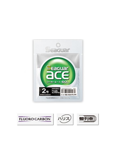 Seaguar Ace %100 Fluoro Carbon Misina 60 Metre