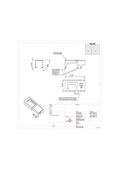 Pro-Ob-440 2.4Ghz 4,9Dbi Rf Smd Anten 2400Mhz Bluetooth