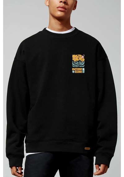 Startmore Anything Possible Oversize Siyah Sweatshirt Vdpswt23 Siyah