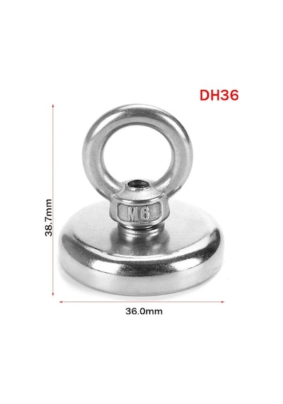 Magnet Fishing, Askılı Güçlü Neodyum Mıknatıs, Kurtarma Mıknatısı 60Mm