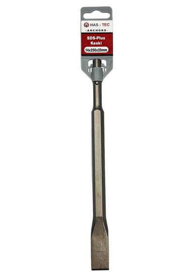 Sds-plus Düz Keski Ucu 14x250x20 Mm Beton Ve Duvar İçin Kırma Ve Kanal Açma Ucu