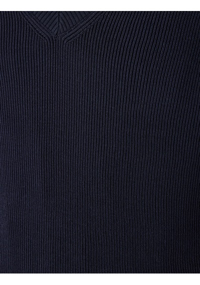 Koton V Yaka Regular Fit Viskon Karışımlı Triko Süveter Lacivert 5sam70013ht