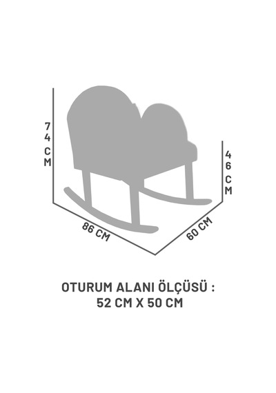 Alto Bohem Sallanır Berjer, Açık Krem