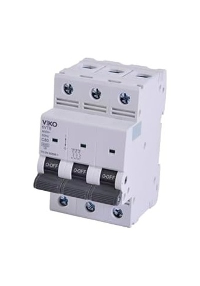 6vtb-3c80 Otomatik Sigorta 6ka C Tipi 3 Kutup 80a