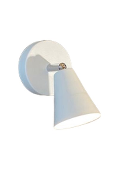 Rsylight Metal Mafsallı Beyaz Spot 180 Derece Armatür Aplik Günışığı Led Ampullü Siyah