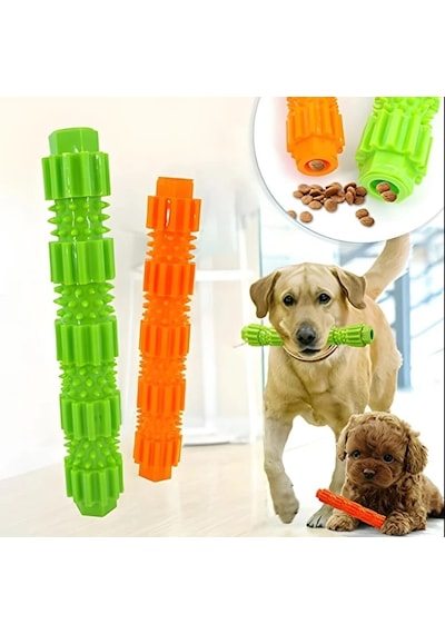 Plastik Küçük Mama Hazneli Köpek Isırma Oyuncağı