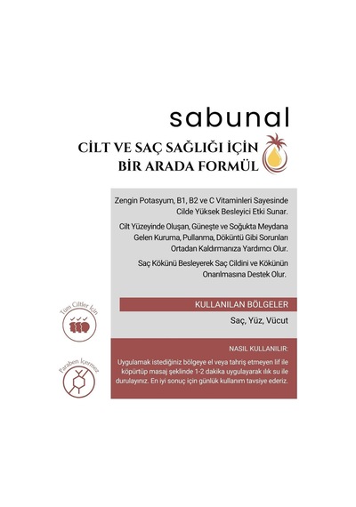 Sabunal Nar Sabunu 4 Adet - Cilt ve Saç Bakım Sabunu