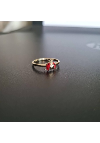Uğur Böcek Formlu Altın Yüzük 14 Ayar 585 512662278